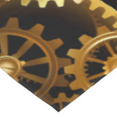 Nahtlose Steampunk-Messinggeräte Tischdecke (Schrägansicht)