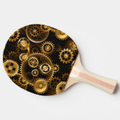 Nahtlose Steampunk-Messinggeräte Tischtennis Schläger (Seitenansicht)