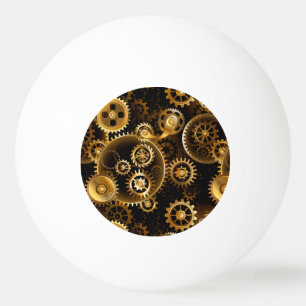 Nahtlose Steampunk-Messinggeräte Tischtennisball