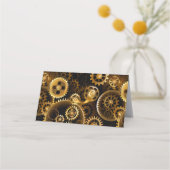 Nahtlose Steampunk-Messinggeräte Treuekarte (Rückseite)