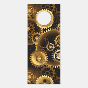 Nahtlose Steampunk-Messinggeräte Türanhänger