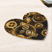 Nahtlose Steampunk-Messinggeräte Untersetzer (angewinkelt)