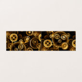 Nahtlose Steampunk-Messinggeräte Visitenkarten (Außenseite Aufgefaltet)