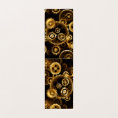 Nahtlose Steampunk-Messinggeräte Visitenkarten (Außenseite Aufgefaltet)