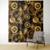 Nahtlose Steampunk-Messinggeräte Wandteppich (Beispiel)