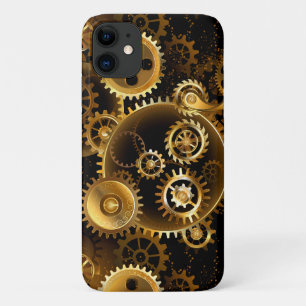 Nahtlose Steampunk-Messingzahnräder Case-Mate iPhone Hülle