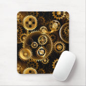 Nahtlose Steampunk-Messingzahnräder Mousepad (Mit Mouse)