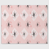 Nahtlose Sternexplosion des Atomalters, inspiriert Geschenkpapier (Flach)