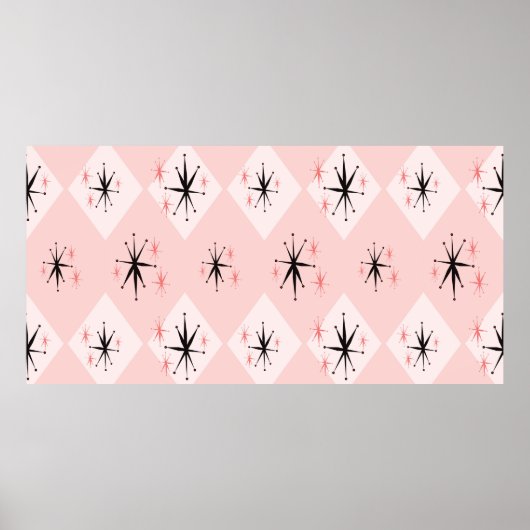 Nahtlose Sternexplosion des Atomalters, inspiriert Poster (Vorne)