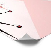 Nahtlose Sternexplosion des Atomalters, inspiriert Poster (Ecke)