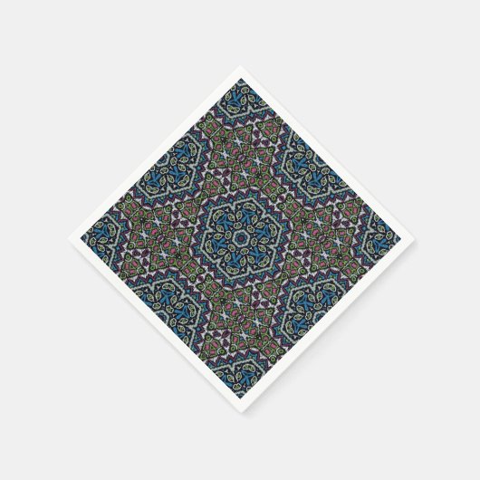 Nahtlose Stickerei Stamm Ethno boho Zierarbeit t Serviette (Ecke)