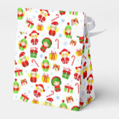 Nahtlose stilisierte Weihnachtsschmuck Kleine Gabe Geschenkschachtel (Rückseite)