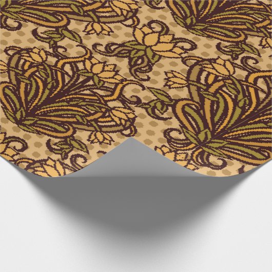 Nahtlose Tapete im Jugendstil, Vintag Geschenkpapier (Ecke)