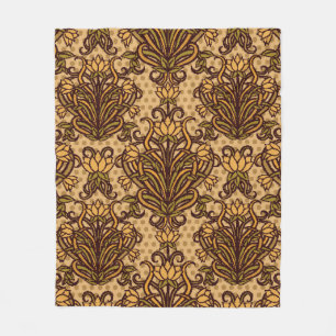 Nahtlose Tapete im Jugendstil, Vintag i Fleecedecke