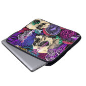 Nahtlose Tapete-Muster. Bright Magic Psychedel Laptopschutzhülle (Vorne Knopf)