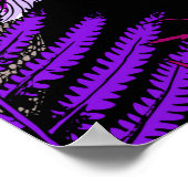 Nahtlose Tapete-Muster. Bright Magic Psychedel Poster (Ecke)