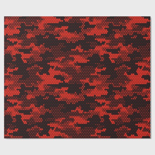 Nahtlose Tarnung. Wiederholter digitaler Punkt Geschenkpapier (Flach)