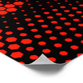 Nahtlose Tarnung. Wiederholter digitaler Punkt Poster (Ecke)