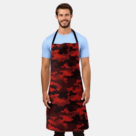 Nahtlose Tarnung. Wiederholter digitaler Punkt Schürze (Getragen)