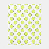 Nahtlose Tennissball-Muster \ Fleecedecke (Vorderseite)