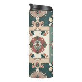 Nahtlose Teppichmuster-Inspiriert Tasse-Muster - M Thermosbecher (Nach rechts gedreht)