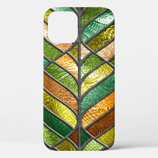 Nahtlose Textur aus festem Glas mit Blattmuster, Case-Mate iPhone Hülle (Rückseite)