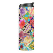 Nahtlose Textur der Drachenwaage, Reptilhaut, 3 Thermosbecher (Nach links gedreht)