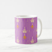 Nahtlose Textur im Retro-Stil Vintag Kaffeetasse (VorderseiteRechts)
