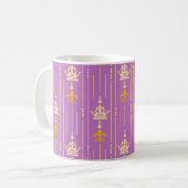 Nahtlose Textur im Retro-Stil Vintag Kaffeetasse (Vorderseite Links)