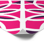 Nahtlose Textur mit arabischen geometrischen Ornam Poster (Ecke)