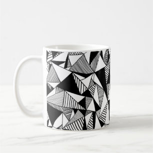Nahtlose Textur mit Dreiecken, Mosaik endlos pa Kaffeetasse