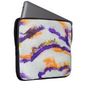 Nahtlose Tierzebra. Kunstmuster. Abstrakt Laptopschutzhülle (Vorne Rechts)
