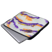 Nahtlose Tierzebra. Kunstmuster. Abstrakt Laptopschutzhülle (Vorne Knopf)
