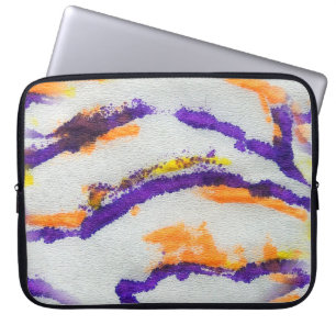 Nahtlose Tierzebra. Kunstmuster. Abstrakt Laptopschutzhülle