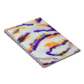 Nahtlose Tierzebra. Kunstmuster. Abstrakt Notizblock (Rechte Seite)