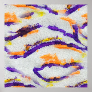 Nahtlose Tierzebra. Kunstmuster. Abstrakt Poster