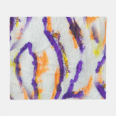 Nahtlose Tierzebra. Schmutziges Kunstmuster. Abstr Fleecedecke (Vorderseite (Horizontal))