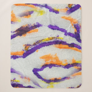 Nahtlose Tierzebra. Schmutziges Kunstmuster. Abstr Sherpadecke