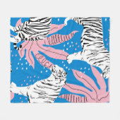 Nahtlose Tiger-Muster, Hintergrund wild lebender T Fleecedecke (Vorderseite (Horizontal))