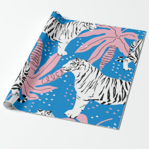 Nahtlose Tiger-Muster, Hintergrund wild lebender T Geschenkpapier