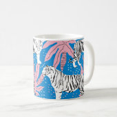 Nahtlose Tiger-Muster, Hintergrund wild lebender T Kaffeetasse (VorderseiteRechts)