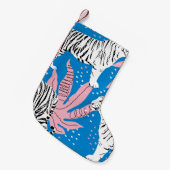 Nahtlose Tiger-Muster, Hintergrund wild lebender T Kleiner Weihnachtsstrumpf (Vorderansicht (hängend))