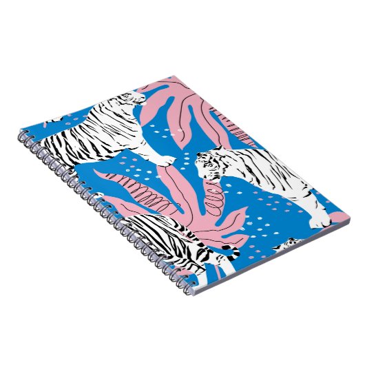 Nahtlose Tiger-Muster, Hintergrund wild lebender T Notizblock (Rechte Seite)