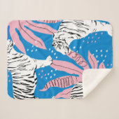 Nahtlose Tiger-Muster, Hintergrund wild lebender T Sherpadecke (Vorderseite (Horizontal))