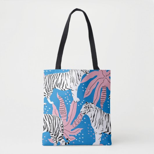 Nahtlose Tiger-Muster, Hintergrund wild lebender T Tasche (Vorderseite)