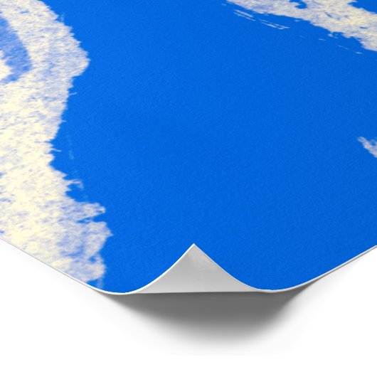 Nahtlose Tigerhaut Wasserfarben Dschungel Wiederho Poster (Ecke)