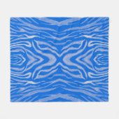 Nahtlose Tigerhautmuster Fleecedecke (Vorderseite (Horizontal))