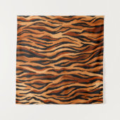 Nahtlose Tigerhautmuster gezeichnet Wandteppich (Vorderseite (Horizontal))