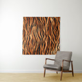 Nahtlose Tigerhautmuster gezeichnet Wandteppich (Beispiel)