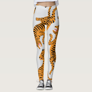 Nahtlose Tigermuster, Thema Wildtiere. Leggings